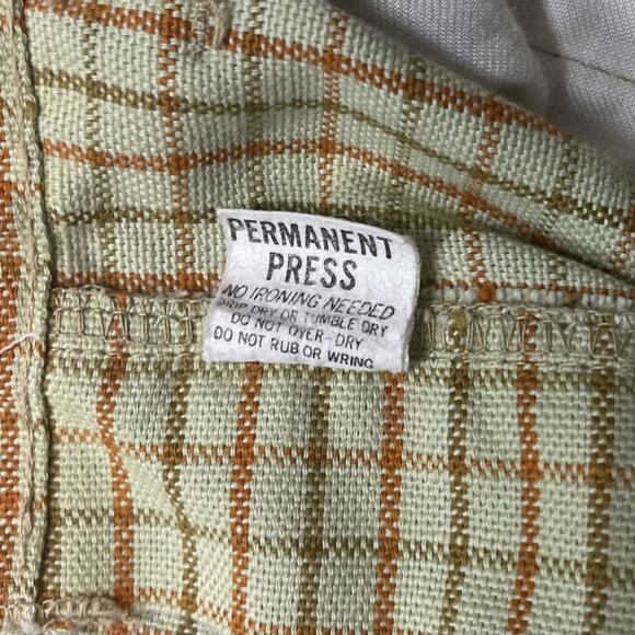 Vintage 1970s Plaid Trousers Permanent Press Size XS/S - Picture 5 of 6